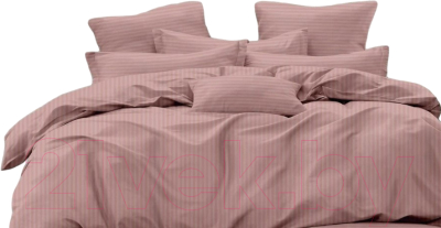 Комплект постельного белья PANDORA №1x1 15-1512 Пыльная роза Евро-стандарт (микрофибра)