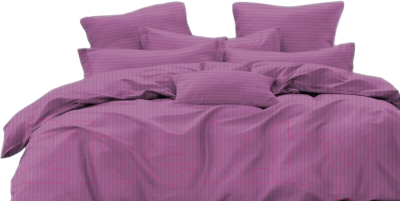 Комплект постельного белья PANDORA №1x1 19-3325 Фиолетовый 2сп с европростыней (микрофибра)