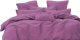 Комплект постельного белья PANDORA №1x1 19-3325 Фиолетовый 2сп с европростыней (микрофибра) - 