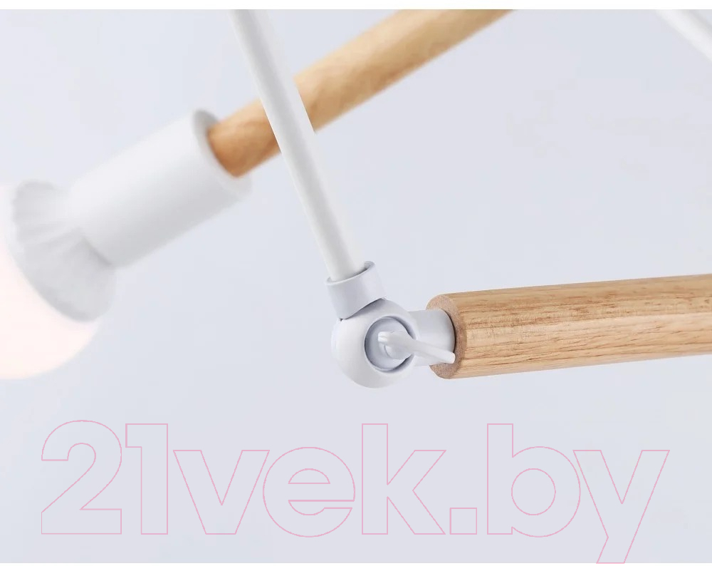 Люстра Ambrella Traditional TR80485/6 WH/LW (белый/светлое дерево) — фото 4