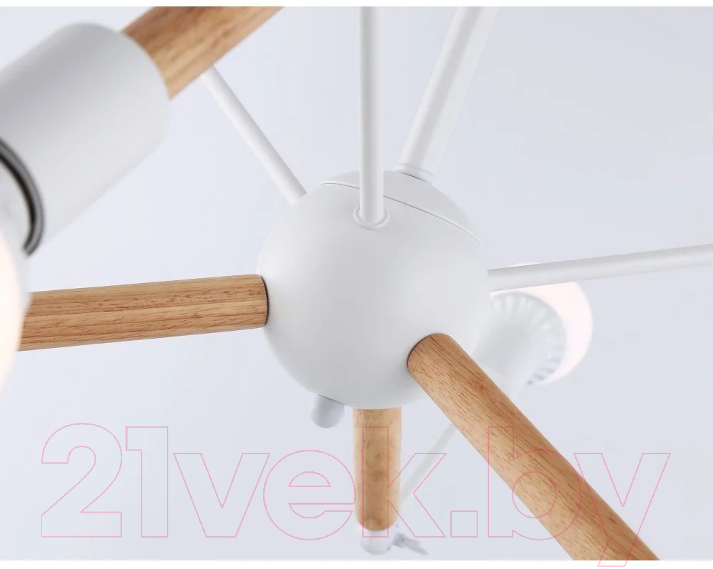 Люстра Ambrella Traditional TR80485/6 WH/LW (белый/светлое дерево) — фото 5