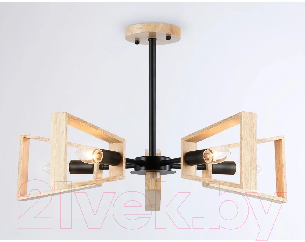 Люстра Ambrella Traditional TR80495/5 BK/LW (черный/светлое дерево) — фото 2