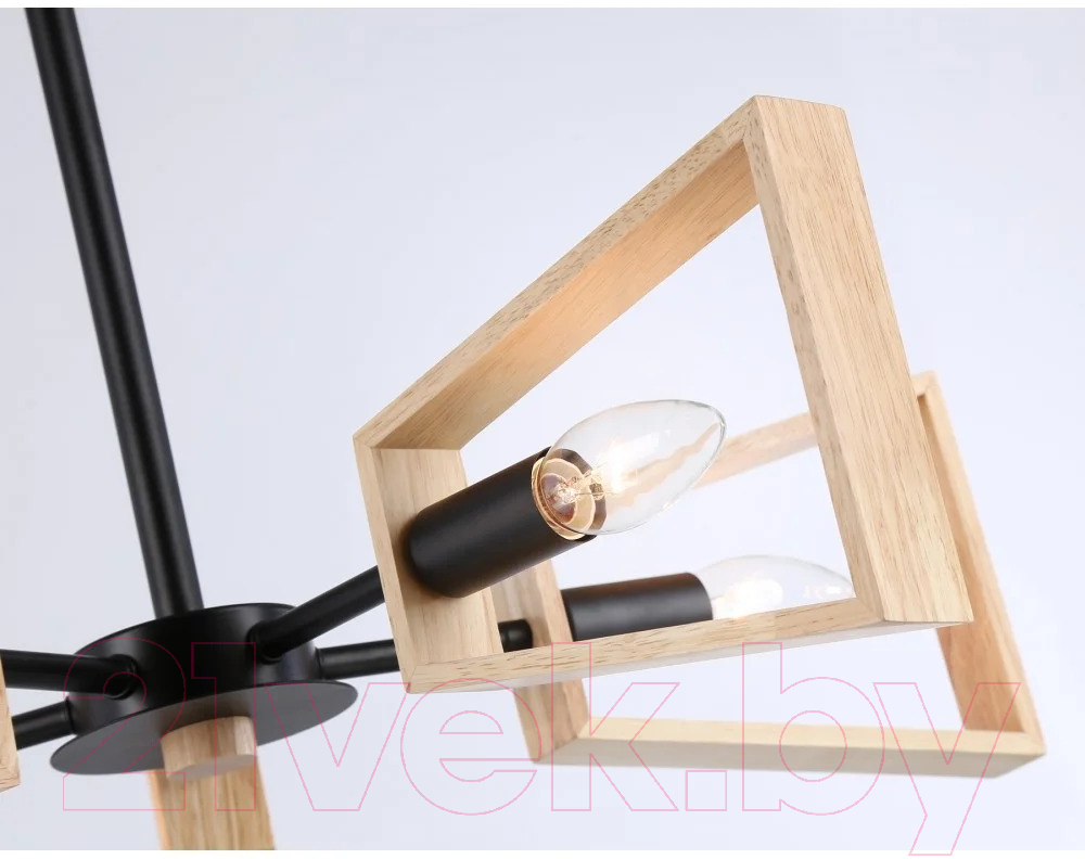 Люстра Ambrella Traditional TR80495/5 BK/LW (черный/светлое дерево) — фото 5