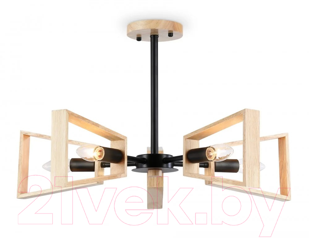 Люстра Ambrella Traditional TR80495/5 BK/LW (черный/светлое дерево) — фото 6