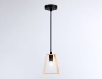 Потолочный светильник Ambrella Traditional TR80497 BK/LW (черный/светлое дерево) - 