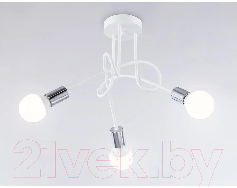Люстра Ambrella Traditional TR80414/3 WH/CH (белый/хром) — фото 3
