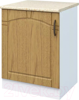 Шкаф-стол кухонный Stolline Мальпело 60 / СТЛ.144.05М (белый/дуб)