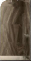 Стеклянная шторка для ванны MaybahGlass MGV-138-5у (бронзовое матовое стекло/хром матовый) - 
