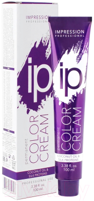 Крем-краска для волос Impression Professional Ip 7.56 (100мл, блонд красно-фиолетовый)
