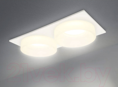 Точечный светильник Ambrella TN1317/2 SWH/FR (белый песок/белый матовый)