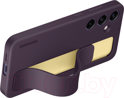Чехол-накладка Samsung Grip Case для Galaxy S24+ / EF-GS926CEEGWW (темно-фиолетовый)