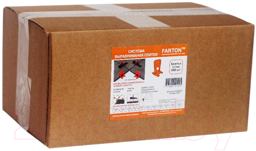 Клипсы для выравнивания плитки Farton Клипса 2мм (600шт)