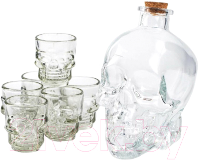 Набор для напитков Glasserie Skull GL002 (7пр)