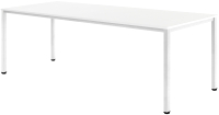 Обеденный стол Millwood Сеул 200x80x75 (белый/металл белый) - 
