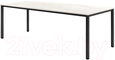 Обеденный стол Millwood Сеул 200x80x75 (дуб белый Craft/металл черный)