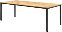 Обеденный стол Millwood Сеул 200x80x75 (дуб золотой Craft/металл черный) - 