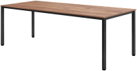 Обеденный стол Millwood Сеул 200x80x75 (дуб табачный Craft/металл черный) - 