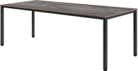 Обеденный стол Millwood Сеул 200x80x75 (сосна пасадена/металл черный) - 