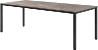 Обеденный стол Millwood Сеул 200x80x75 (бетон/металл черный) - 