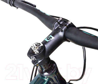 Велосипед STARK Router 29.4 HD 2024 (22, темно-зеленый металлик/мятный)
