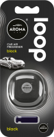 Ароматизатор автомобильный Aroma Car Loop Gel Black (9г) - 