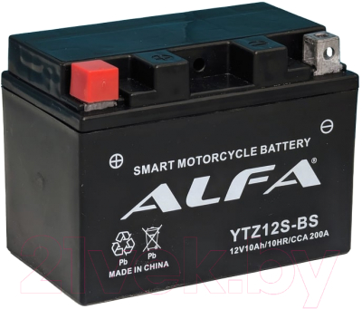 Мотоаккумулятор ALFA battery YTZ12S-BS / EBZ14-4-2. (10 А/ч)
