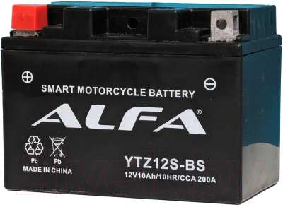 Мотоаккумулятор ALFA battery YTZ12S-BS / EBZ14-4-2. (10 А/ч)