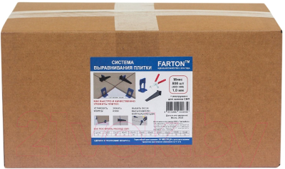 Система выравнивания плитки Farton Микс КФ 1.0мм (400шт+400шт)