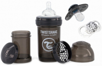 Бутылочка для кормления Twistshake Антиколиковая с пустышками / 47016 (180мл, черный) - 