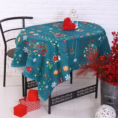 Скатерть DomoVita Волшебные истории 110x150 / 9215795 (зеленый) - 