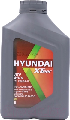 Трансмиссионное масло Hyundai XTeer ATF MV 6 / 1010006 (1л)