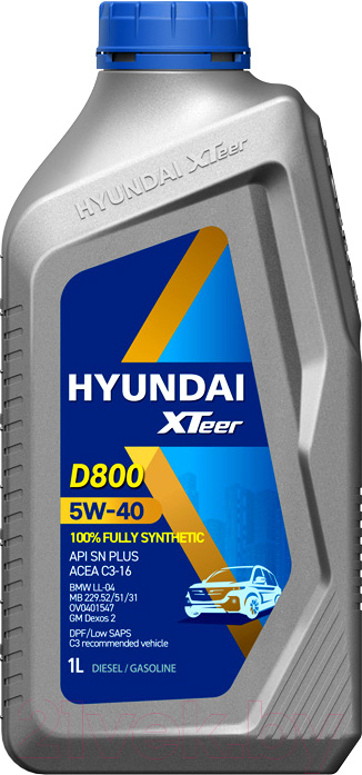 Моторное масло Hyundai XTeer D800 5W40 / 1011223 (1л)
