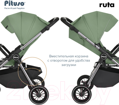 Детская прогулочная коляска Pituso Ruta / BD206 (зеленый)