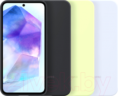 Чехол-накладка Samsung Silicone Case для Galaxy A55 / EF-PA556TLEGRU (голубой)