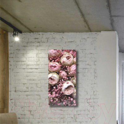 Картина Stamion Розовый букет (30x60см)