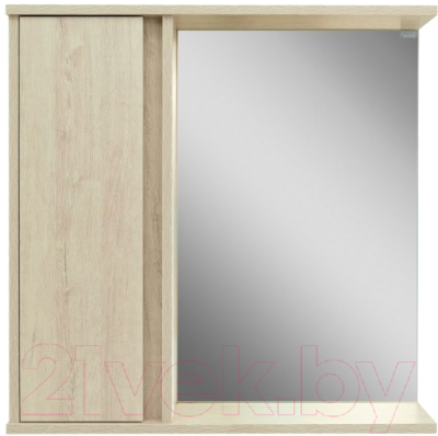 Шкаф с зеркалом для ванной Doratiz Мальта 70 L / 2711.154 (пикар)