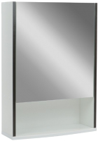Шкаф с зеркалом для ванной Doratiz Астра 50 R / 2711.032 (белый/венге) - 