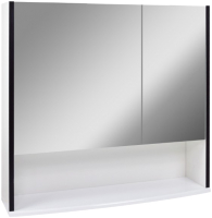 Шкаф с зеркалом для ванной Doratiz Астра 75 / 2711.060 (белый/венге) - 