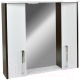 Шкаф с зеркалом для ванной Doratiz Мираж 80 / 2711.110 (белый/венге,с подсветкой) - 