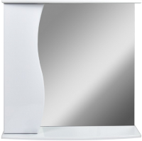 Шкаф с зеркалом для ванной Doratiz Волна 60 L / 2711.031 (белый) - 