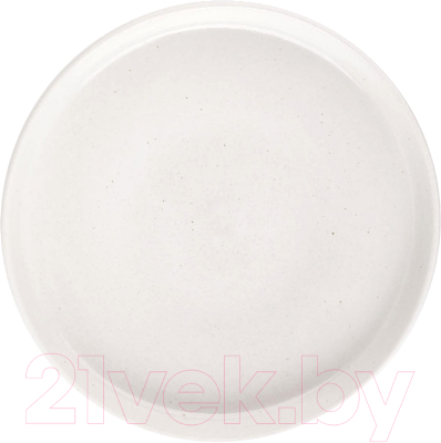 Блюдо AksHome Stone Clay 22x4.5см (белый)