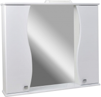 Шкаф с зеркалом для ванной Doratiz Элегант 105 / 2711.052 (белый,с подсветкой) - 