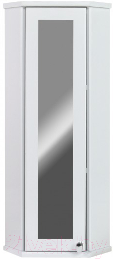 Шкаф с зеркалом для ванной Doratiz Вена 25 L / 2712.260 (белый)