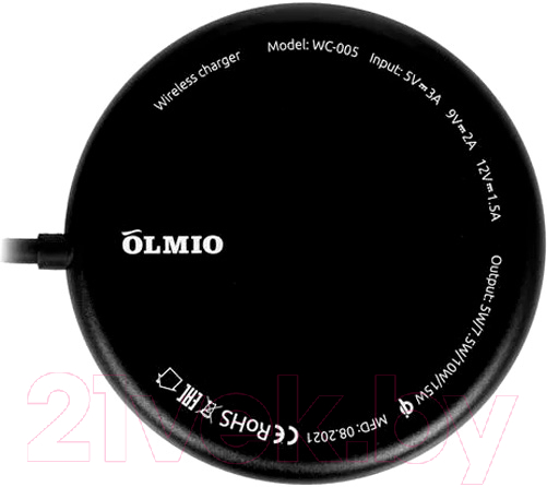 Зарядное устройство беспроводное Olmio MagCharge WC-005 / 43918