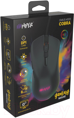 Мышь HIPER Cobra GMUS-4000 (черный)