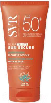 Крем солнцезащитный SVR Безопасное Солнце с эффектом фотошопа SPF50+ тон светлый (50мл)
