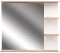 Зеркало Doratiz Гавайи 80 / 2711.158 (с полками справа,белый/дуб сонома) - 