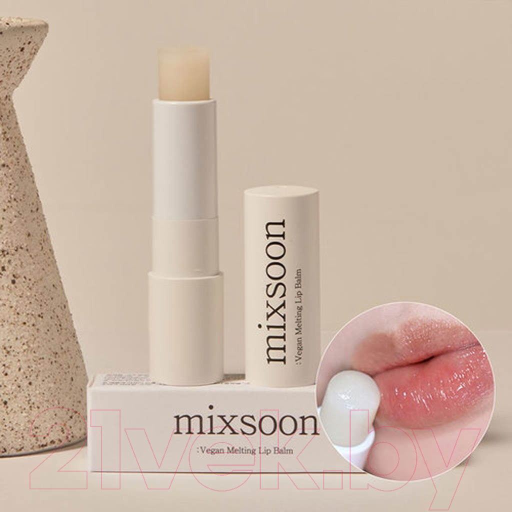 Бальзам для губ Mixsoon Vegan Melting Lip Balm 01 Clear (4.1г) — фото 6