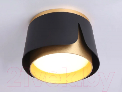 Точечный светильник Ambrella Techno Spot TN71222 BK/GD (черный/золото)