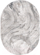 Коврик Milat Leda C793A-GRAY-D_GRAY-OVAL (1.2x1.7 ) - 